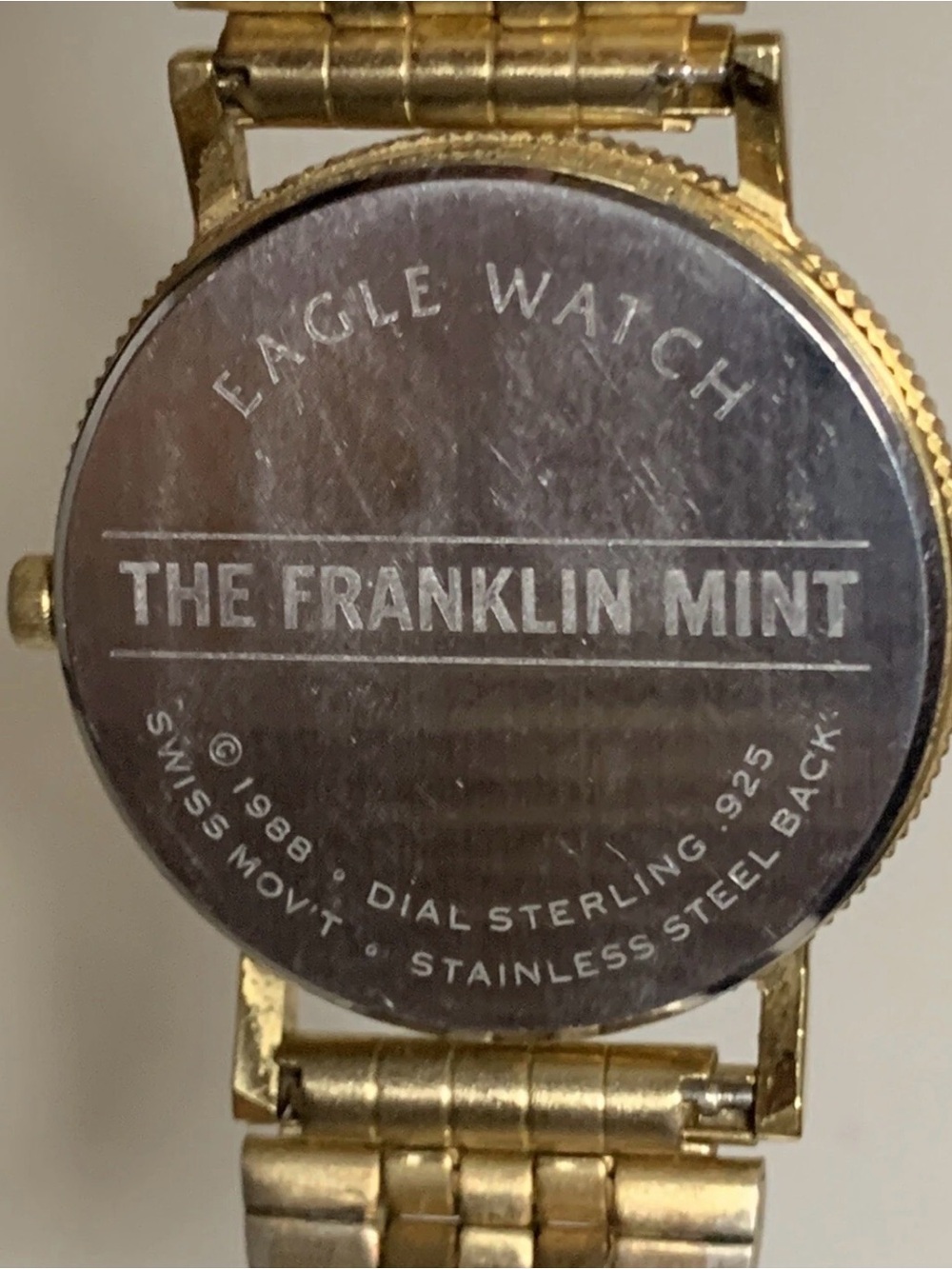 THE FRANKLIN MINT AMERICAN EAGLE DIAL SWISS MOV'T 198… - Gem
